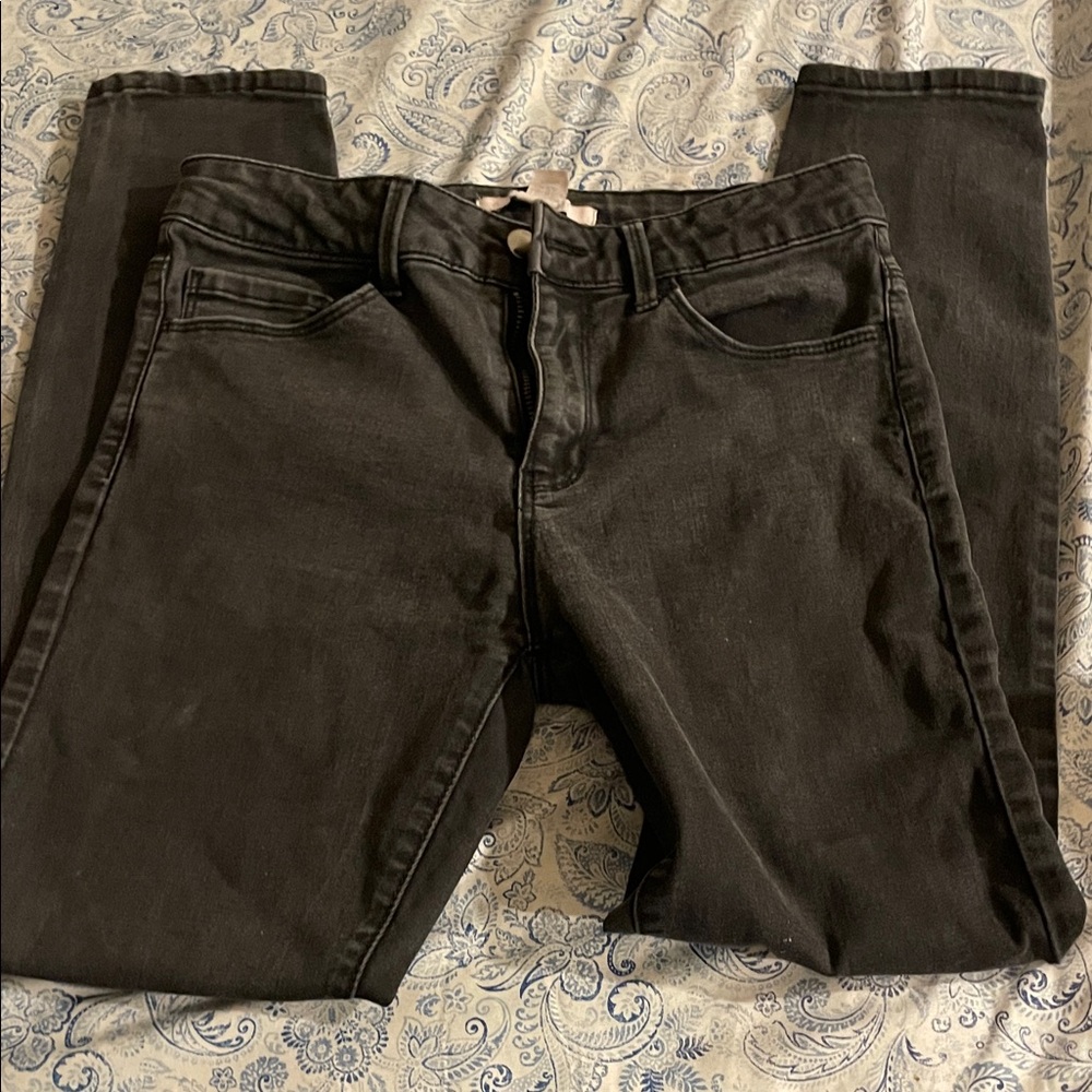Forever 21 Charcoal Skinny Jeans